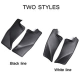 2021 New For Tesla Model Y Rear Door Sill Leather Protective Anti Kick Pad Hidden protection 2PCS/ set