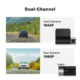 70mai Dash Cam Pro Plus+ A500S 1944P GPS ADAS Car Camera 70mai A500S Car DVR 24H Parking Support Rear Cam 140FOV Auto Recorder