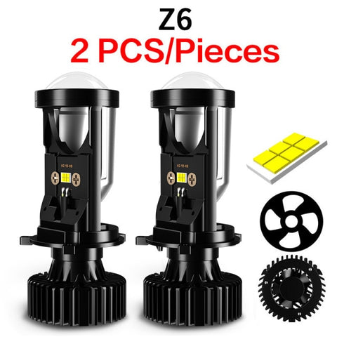 AILEO Canbus 90W/Pair Lamp H4 LED Mini Projector Lens Automobles Bulb 20000LM Conversion Kit Hi/Lo Beam Headlight 12V24V RHD LHD