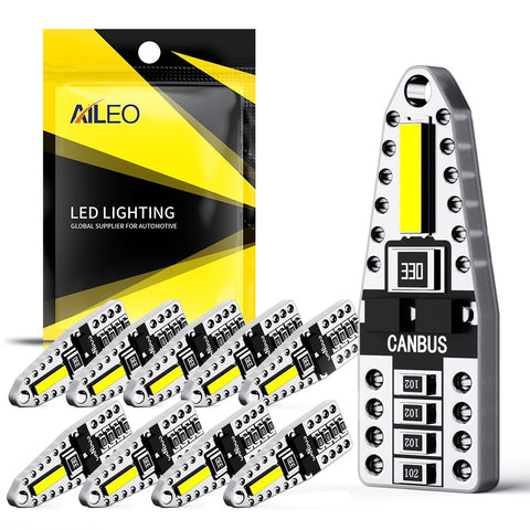 AILEO T10 Led Canbus W5W Led Bulbs 168 194 2SMD White Signal Lamp Dome Reading License Plate Light Car Interior Lights Auto 12V