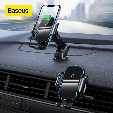 Baseus 15W QI Car Phone Holder Wireless Charger Car Mount