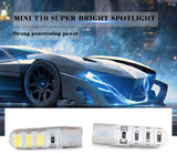 10pcs LED W5W T10 194 168 W5W COB 6SMD Led Parking Bulb Auto Wedge Clearance Lamp CANBUS Silica Bright White License Light Bulbs