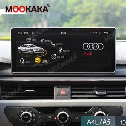 MOOKAKA Android 10 Qualcomm 4G LTE 10.25&quot; For Audi A5 B9 2016-2019 Car GPS Navigation Multimedia Player Auto Radio Tape Recorder