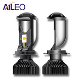 AILEO Canbus 90W/Pair Lamp H4 LED Mini Projector Lens Automobles Bulb 20000LM Conversion Kit Hi/Lo Beam Headlight 12V24V RHD LHD