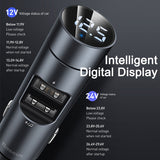 Baseus FM Transmitter Car Wireless Bluetooth 5.0 FM Radio Modulator Car Kit 3.1A USB Car Charger