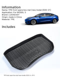 Tesla Model 3 front luggage mat is suitable model 3 2022 TPE all-weather waterproof and wear-resistant front luggage mat