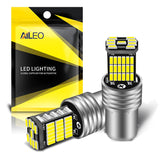 AILEO 2PCS 1156 BA15S P21W S25 7506 LED Bulbs High Power 45pcs 4014SMD Super Bright 1200LM Replace For Car Reversing Light White