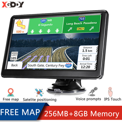 XGODY Car Navigator GPS Vehicle 7 Inch 8GB HD Screen Car GPS Navigation