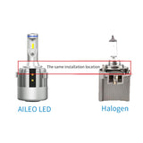 AILEO H7 Led Headlight Low Beam Lights CSP Chips High Power 10000LM 6000K Canbus For Volkswagen Golf 6 MK6 Golf 7 MK7 Touran 12V