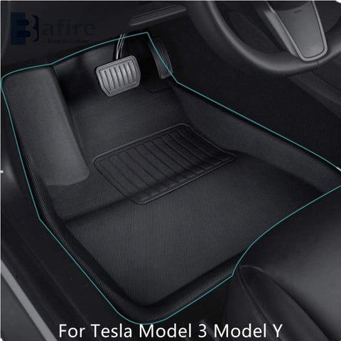 BAFIRE 3D Foot Pad For Tesla Model 3 Model Y Custom Floor Liners