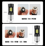 AILEO Car Lights Signal Lamp Bulb BA15S 1156 P21W LED PY21W BAU15S 3030 SMD chip Brake Lights Turn Signal  Daytime running light