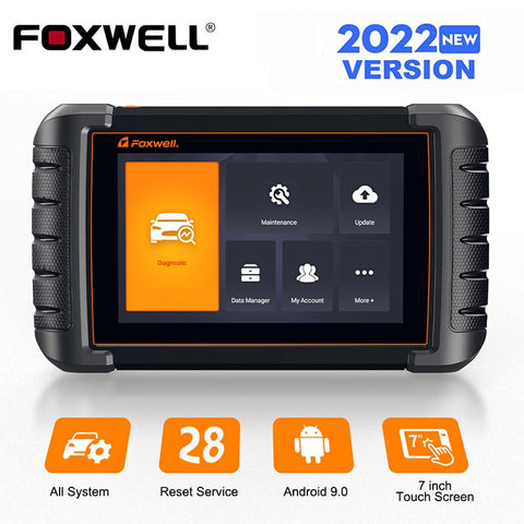 Foxwell NT809 OBD2 Automotive Scanner All System ABS Engine SRS DPF CVT Oil Reset EPB TPMS OBD Auto Diagnostic Tool Free Update