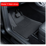 2021 Tesla Model Y Waterproof Non-Slip trunk Floor Mat TPE XPE Modified Accessories 3PCS