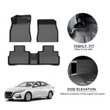 Fully Surrounded Foot Pad For Nissan Sentra 2020 Car Waterproof Non-Slip Rubber Floor Mat TPE Car Accessories